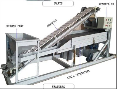 Máquina peladora de pistachos