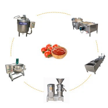 Línea de producción de pasta de tomate