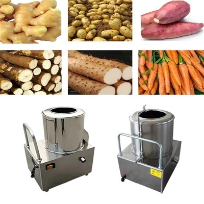 Máquina peladora y rebanadora de papas