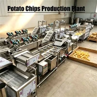 Planta de producción de patatas fritas